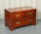 Vintage Burr Yew Wood Military Campaign Chest of Drawers by Harrods for Kennedy 2