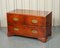 Vintage Burr Yew Wood Military Campaign Chest of Drawers by Harrods for Kennedy 3