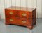 Vintage Burr Yew Wood Military Campaign Chest of Drawers by Harrods for Kennedy, Image 3