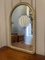 Espejo de pared Halls Galvo vintage en blanco y dorado de John Halls, años 50, Imagen 8