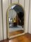 Espejo de pared Halls Galvo vintage en blanco y dorado de John Halls, años 50, Imagen 7