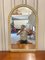 Specchio da parete Halls vintage bianco e dorato di John Halls, anni '50, Immagine 1