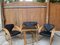 Mid-Century Leather Sofa, Armchair and Table, Set of 4 7