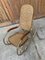 Vintage Brass and Cane Rocking Chair, 1950s, Image 2