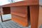 Mid-Century Modern Desk in Walnut with Green Leather Top, 1960, Image 42