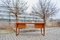 Mid-Century Modern Desk in Walnut with Green Leather Top, 1960, Image 16