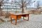 Mid-Century Modern Desk in Walnut with Green Leather Top, 1960 5