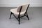 Chaise d'Appoint Bouclé Blanc Cassé de AB Diö Slöjd & Möbler, Suède, 1950s 7