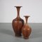 Wooden Vases by De Coene, Belgium, 1960s, Set of 2 3