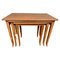 English Stackable Teak Nest of Tables, 1960s, Set of 3 1