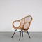 Rattan Easy Chair by Rohé Noordwolde, the Netherlands, 1950s, Image 1