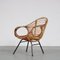 Rattan Easy Chair by Rohé Noordwolde, the Netherlands, 1950s 4