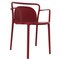 Classe Burgundy Chairs from Mowee, Set of 4 1