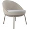 Lace White Lounge Chair with Cushion from Mowee, Image 3