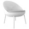 Lace White Lounge Chair with Cushion from Mowee, Image 1