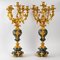 19th Century Gilt Bronze and Green Marble Candelabras, Set of 2, Image 8