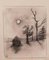 Edmond Suzinier, Landschaft, Original Zeichnung, frühes 20. Jh 1