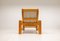 Scandinavien Modern Pine and Fabric Arcmchair attributed to Yngve Ekström, Sweden, 1970s, Image 9