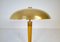 Art Deco Brass and Birch Table Lamp by from Nordiska Kompaniet for Nordic Company, Sweden, 1940s 7
