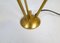 Sculpture Italian Modern Brass and Metal Table Lamp in the style of Stilnovo, 1980s, Image 10