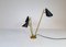 Sculpture Italian Modern Brass and Metal Table Lamp in the style of Stilnovo, 1980s, Image 3