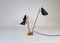 Skulpturale italienische moderne Tischlampe aus Messing & Metall im Stil von Stilnovo, 1980er 3