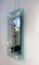 Hellblauer rechteckiger Spiegel von Max Ingrand für Fontana Arte, Italien, 1950er 2