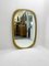 Large Italian Curved Gilded Wood Mirror attributed to Osvaldo Borsani, 1950s 4