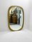 Large Italian Curved Gilded Wood Mirror attributed to Osvaldo Borsani, 1950s, Image 4
