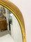 Large Italian Curved Gilded Wood Mirror attributed to Osvaldo Borsani, 1950s 2