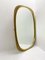 Large Italian Curved Gilded Wood Mirror attributed to Osvaldo Borsani, 1950s 5