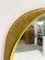 Large Italian Curved Gilded Wood Mirror attributed to Osvaldo Borsani, 1950s, Image 3
