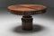 Tavolo da pranzo rotondo geometrico in legno, anni '50, Immagine 3