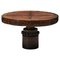 Round Geometric Wooden Dining Table, 1950s, Image 1