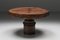 Tavolo da pranzo rotondo geometrico in legno, anni '50, Immagine 2