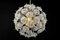 Stunning Floral Glass and Brass Sputnik Chandelier, Germany, 1960s 11