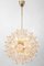 Stunning Floral Glass and Brass Sputnik Chandelier, Germany, 1960s, Image 6