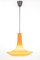 Orange Opal Glass Pendant Light from Peill & Putzler, Germany, 1970s, Image 4