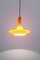 Orange Opal Glass Pendant Light from Peill & Putzler, Germany, 1970s 7