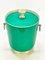 Mid-Century Italian Emerald Green Plastic Ice Bucket with Aluminium Handles, 1960s 4