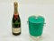 Mid-Century Italian Emerald Green Plastic Ice Bucket with Aluminium Handles, 1960s 16