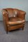 Fauteuil Club Vintage en Cuir de Mouton 1