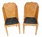 Art Deco Accent Chairs in Maple, Set of 2 4