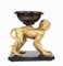 Gilt Monkey Urn Statue with Casting Ape Bowl 1