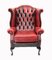 Chesterfield Wingback Chairs in Leather, Set of 2 2