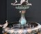 Französischer Brunnen mit Storch aus Bronze 4