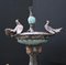 Französischer Brunnen mit Storch aus Bronze 6