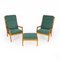 Lounge Chairs and Foot Coat in Oak by Ole Wanscher, Set of 3, Image 1