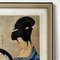 Image of a Japanese Woman, Etching, Framed, Image 6