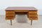 Mid-Century Freestanding Teak Desk, 1960s 9